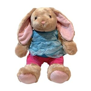 Build-A-Bear Blue Lace Top and Pink‎ Leggings, Plush NOT Included